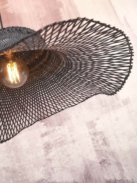 Stropní visící lampa ibiza s 50 x 15 cm černá