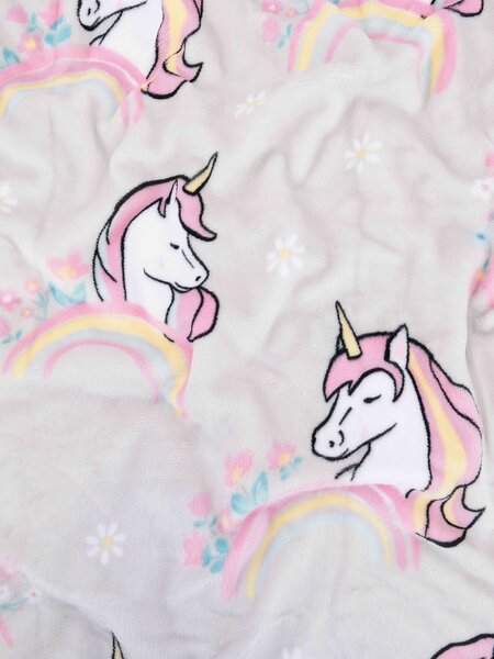 MK Lůžkoviny Mikroplyšové povlečení do postýlky Exclusive - Jednorožec