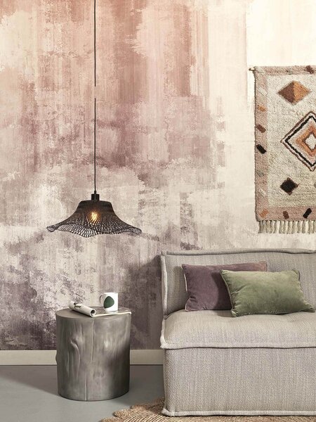 Stropní visící lampa ibiza s 50 x 15 cm černá