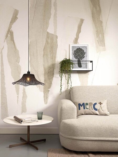 Stropní visící lampa ibiza s 50 x 15 cm černá