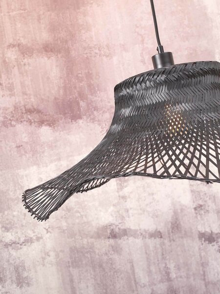 Stropní visící lampa ibiza s 50 x 15 cm černá