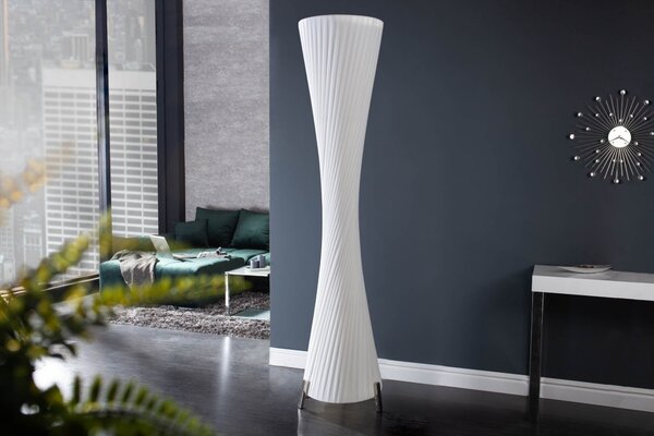 Luxusní moderní stojací lampa Helix L 160cm bílá