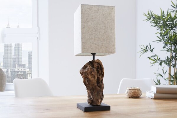 Stylová stolní lampa Hypnotic 45cm béžová