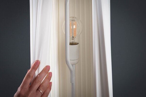 Luxusní moderní stojací lampa Helix L 160cm bílá