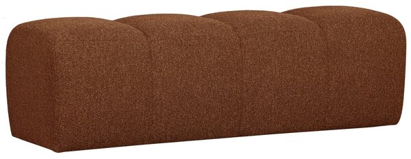 -25 % Dny MOMENTI– WOOOD Cihlově hnědá bouclé lavice Zuno 160 cm