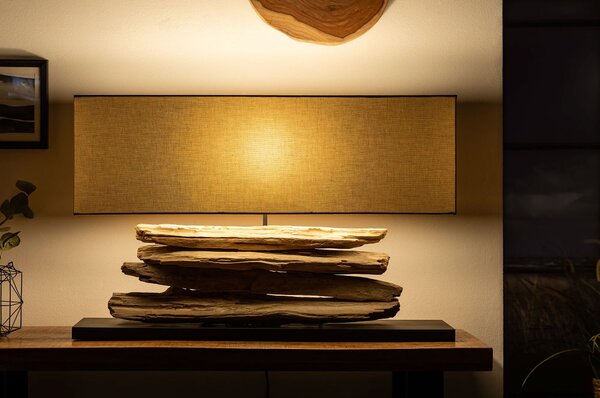 Designová stolní lampa Riverine béžová