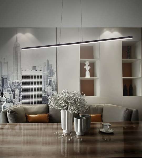 Altavola Design Linea závěsné svítidlo 1x15 W černá LA089/P_120_4k_black