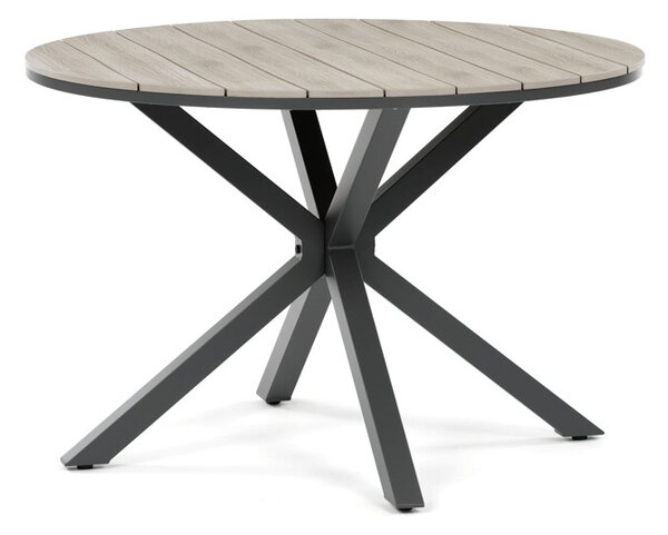 Zahradní stůl 110x110cm, hliník, polywood, šedá, AZT-S1430 GREY