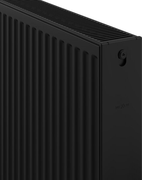 Mexen C22, panelový radiátor 500 x 400 mm, boční připojení, 570 W, černá, W422-050-040-70