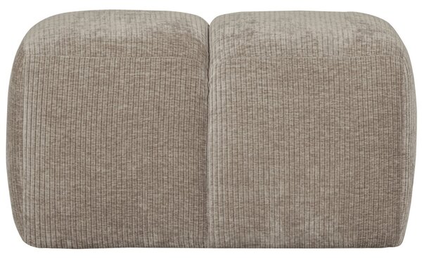 -25 % Dny MOMENTI– WOOOD Pískově hnědá čalouněná podnožka Zuno 80 x 60 cm