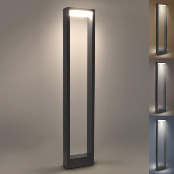 Brilagi-LED Venkovní lampa RAGUSA LED/7W/230V 3000/4000/6000K antrac. IP54 80 cm
