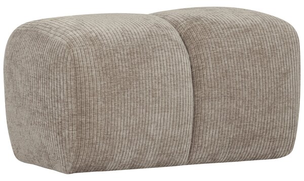 -25 % Dny MOMENTI– WOOOD Pískově hnědá čalouněná podnožka Zuno 80 x 60 cm