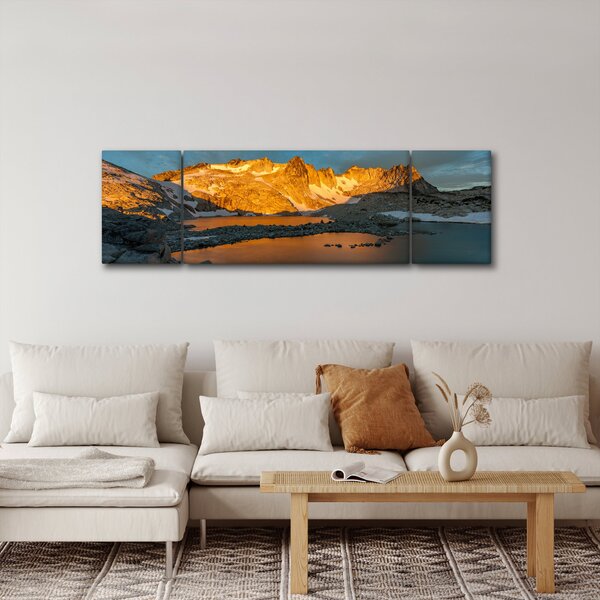 Obraz vysokohorské krajiny (170x50 cm)