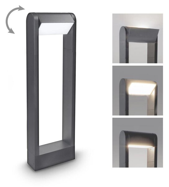 Brilagi - LED Venkovní lampa CROTONE LED/7W/230V antracit IP54 50 cm