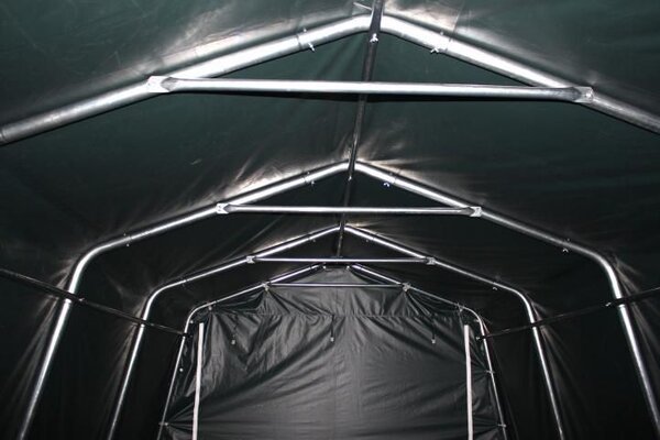 Zahradní a hospodářský stan 3,3×6 m, zelený, PVC 550 g/m²
