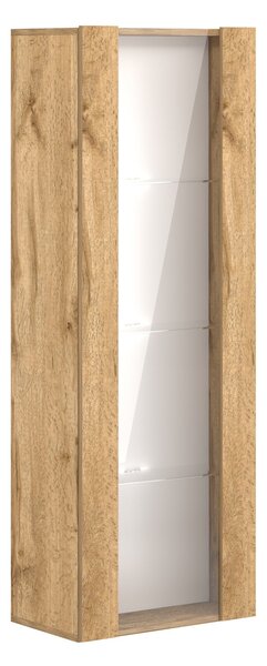 Vivaldi Závěsná vitrína Vivien 40 cm s LED osvětlením dub Wotan