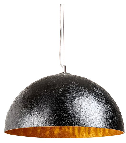 Moderní černo zlatá sklolaminátová lampa Glow