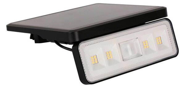 LED Solární reflektor se senzorem LED/8W/3,7V 2000 mAh IP54 černá