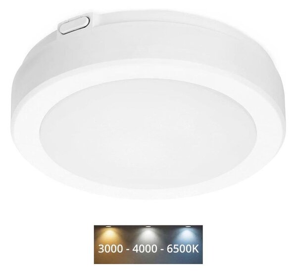 LED Koupelnové stropní svítidlo NAIROS LED/12W/230V 3000/4000/6500K IP65 bílá