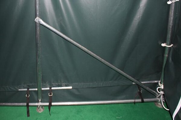 Zahradní a hospodářský stan 3,3×6 m, zelený, PVC 550 g/m²