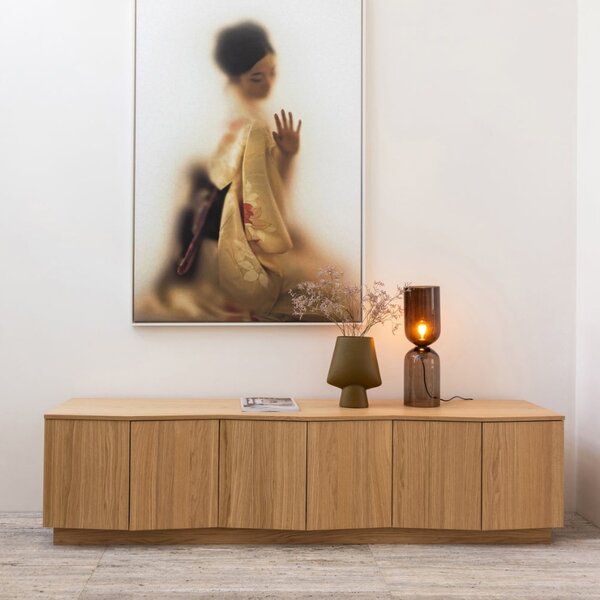 -25 % Dny MOMENTI– WOOOD Dubový TV stolek Mora 200 x 45 cm