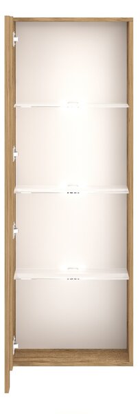 Vivaldi Závěsná vitrína Vivien 40 cm s LED osvětlením dub Wotan