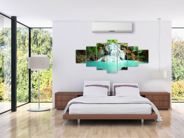 Obraz vodopádů (210x100 cm)