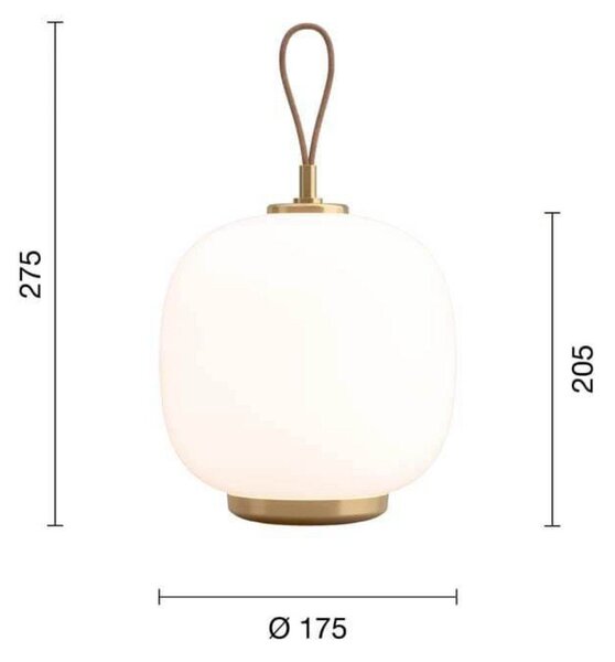 Stolní lampa Louis Poulsen, Pudrová, Obývací pokoj, Sklo
