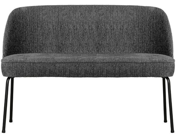WOOOD Šedá sametová lavice Tergi 120 cm