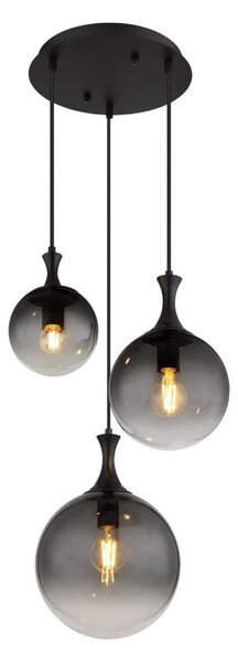 Globo 15885-3H - Lustr na lanku DALTON 3xE27/10W/230V pr. 48 cm černá