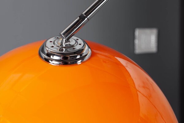 Designová jedinečná stojací lampa Big Bow II oranžová 175 - 205cm