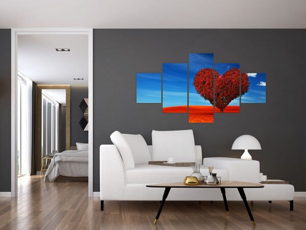 Obraz - Srdce ze stromu (125x70 cm)