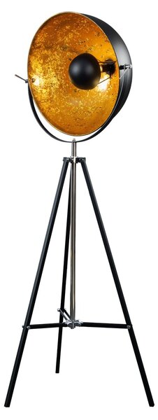 Stylová stojací lampa Big studio 160cm černá / zlatá