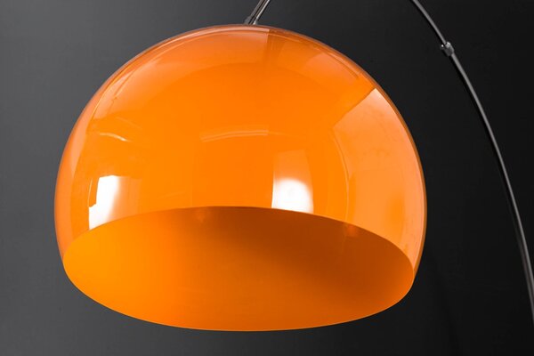 Designová jedinečná stojací lampa Big Bow II oranžová 175 - 205cm