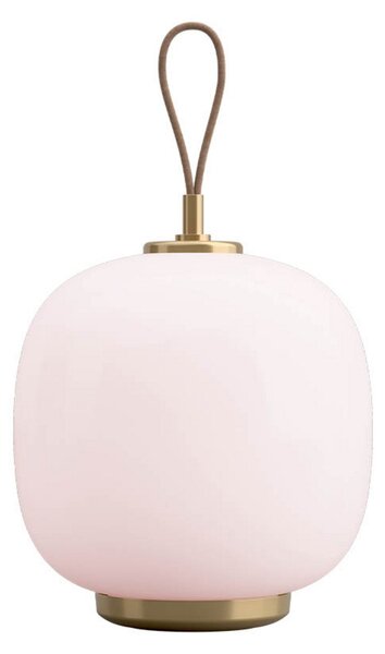 Stolní lampa Louis Poulsen, Pudrová, Obývací pokoj, Sklo