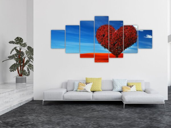 Obraz - Srdce ze stromu (210x100 cm)