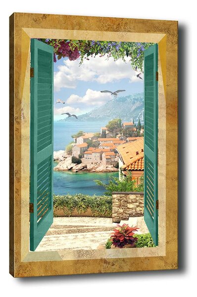 Wallity Obraz na plátně Sea view 50x70 cm
