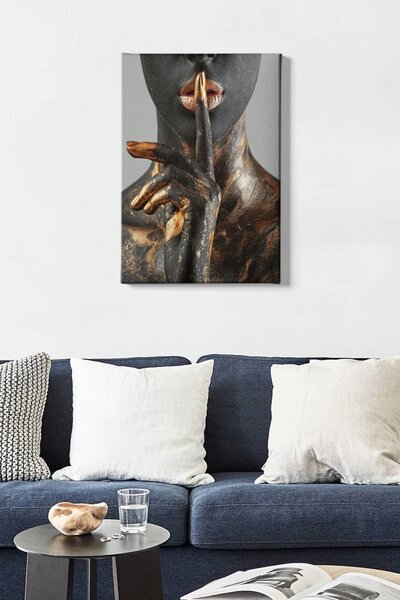 Wallity Obraz na plátně Shh 50x70 cm