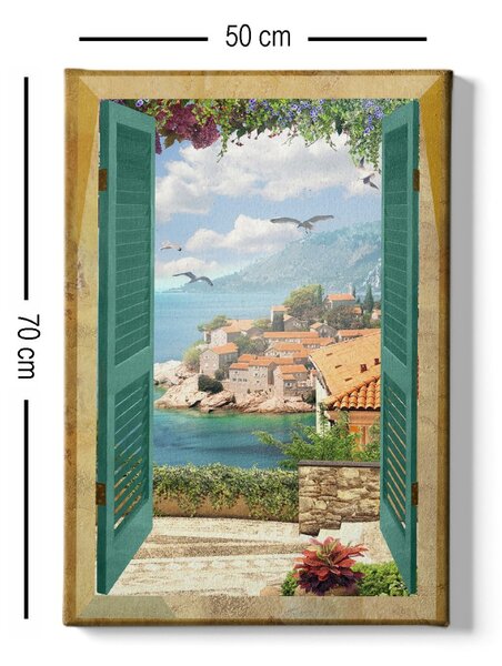 Wallity Obraz na plátně Sea view 50x70 cm