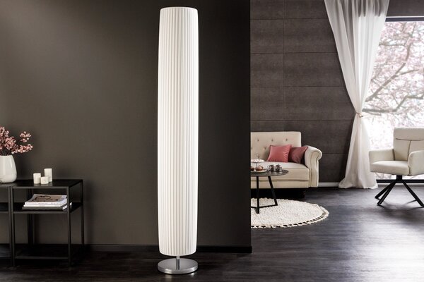 Moderní elegantní stojací lampa Salone 200cm bílá