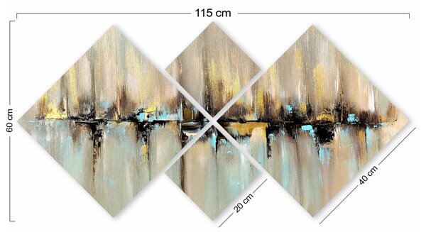 Wallity Sada obrazů COLOR PATTERNS 60 x 115 cm 4 kusy