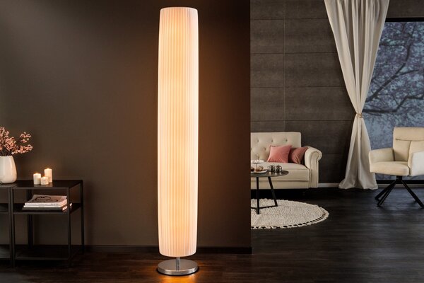 Moderní elegantní stojací lampa Salone 200cm bílá