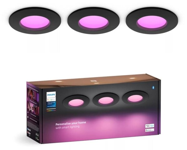 Philips -SADA 3x LED RGBW Stmívatelné koupelnové svítidlo Hue SLIM LED/8,3W/230V