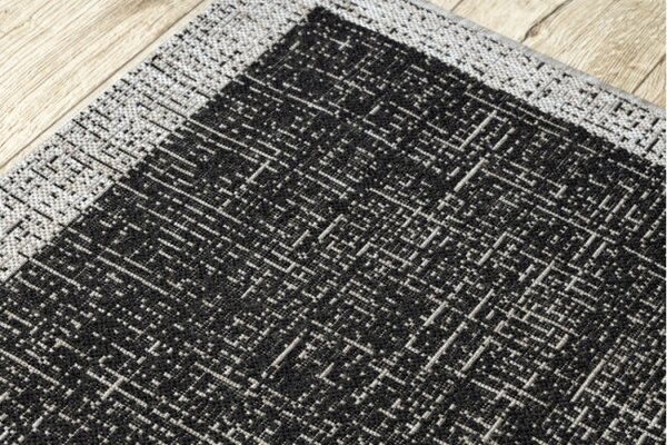 Koberec SIZAL FLOORLUX 20401 čierny/ strieborný