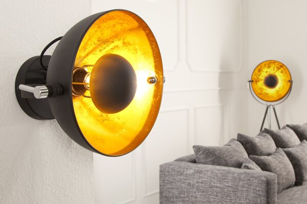 Stylové nástěnné svítidlo Studio zlaté