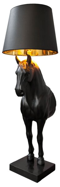 Extravagantní stylová stojací lampa Black Beauty černá 130cm