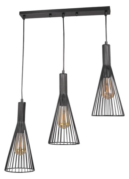 Lustr na lanku TIANA 3xE27/20W/230V černá