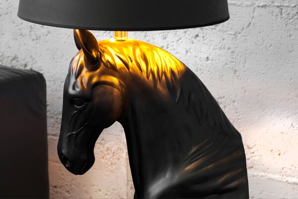 Extravagantní stylová stojací lampa Black Beauty černá 130cm