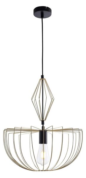 Lustr na lanku JASMINA 1xE27/20W/230V pr. 40 cm zlatá