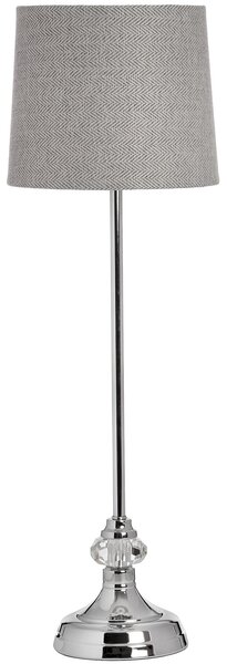 Stylová chromovaná lampa GENOA ve stříbrné barvě v glamour stylu 62 cm
